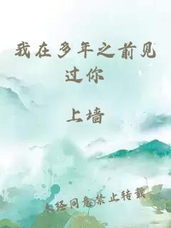 我在多年之前见过你
