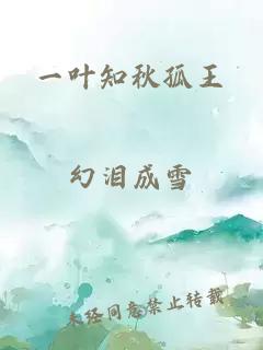 一叶知秋孤王